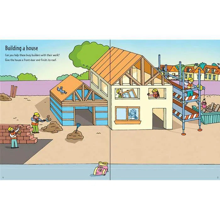 First Sticker Book Building Sites Usborne