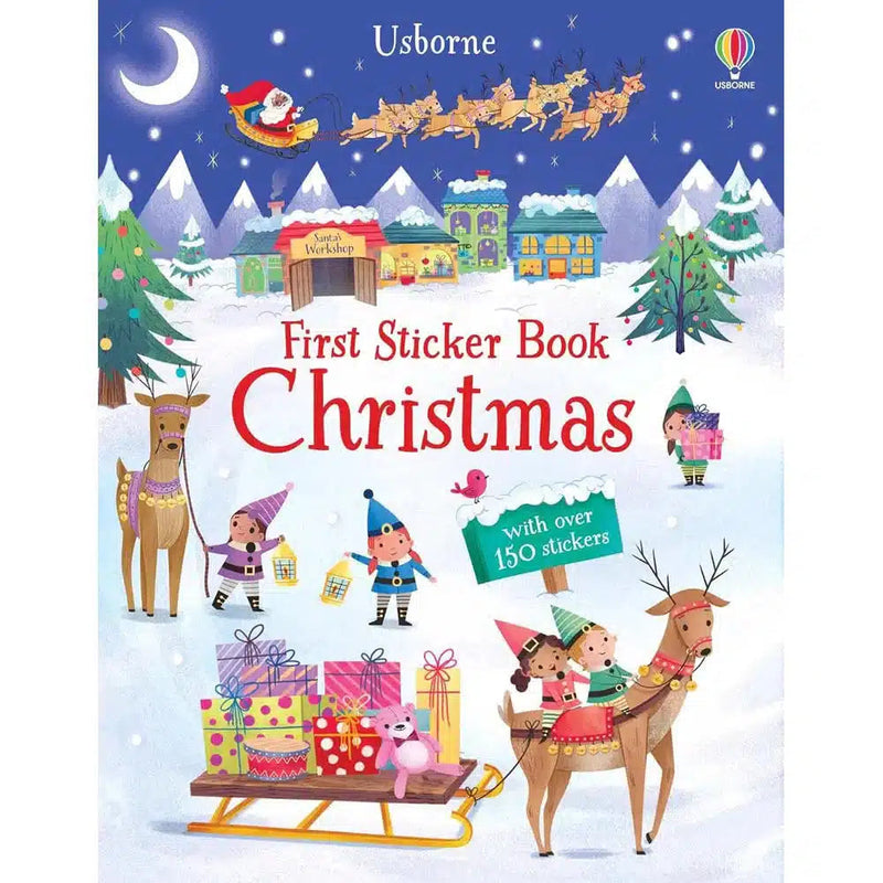 First Sticker Book Christmas (Alice Beecham) (With over 150 stickers)-Activity: 繪畫貼紙 Drawing & Sticker-買書書 BuyBookBook