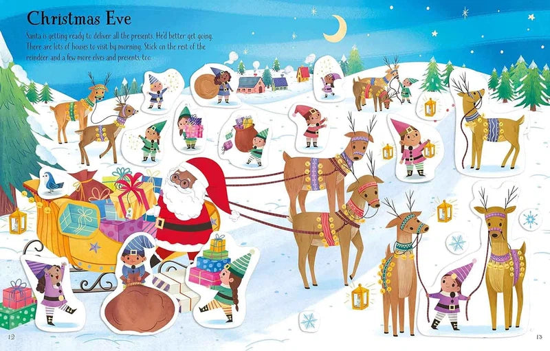 First Sticker Book Christmas (Alice Beecham) (With over 150 stickers)-Activity: 繪畫貼紙 Drawing & Sticker-買書書 BuyBookBook