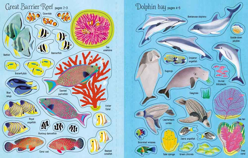 First Sticker Book Coral reef - 買書書 BuyBookBook