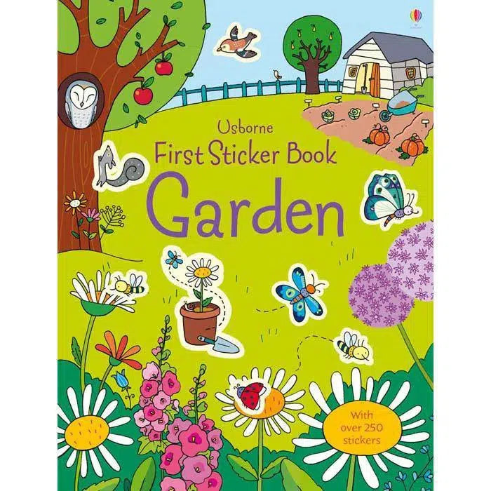 First Sticker Book Garden Usborne