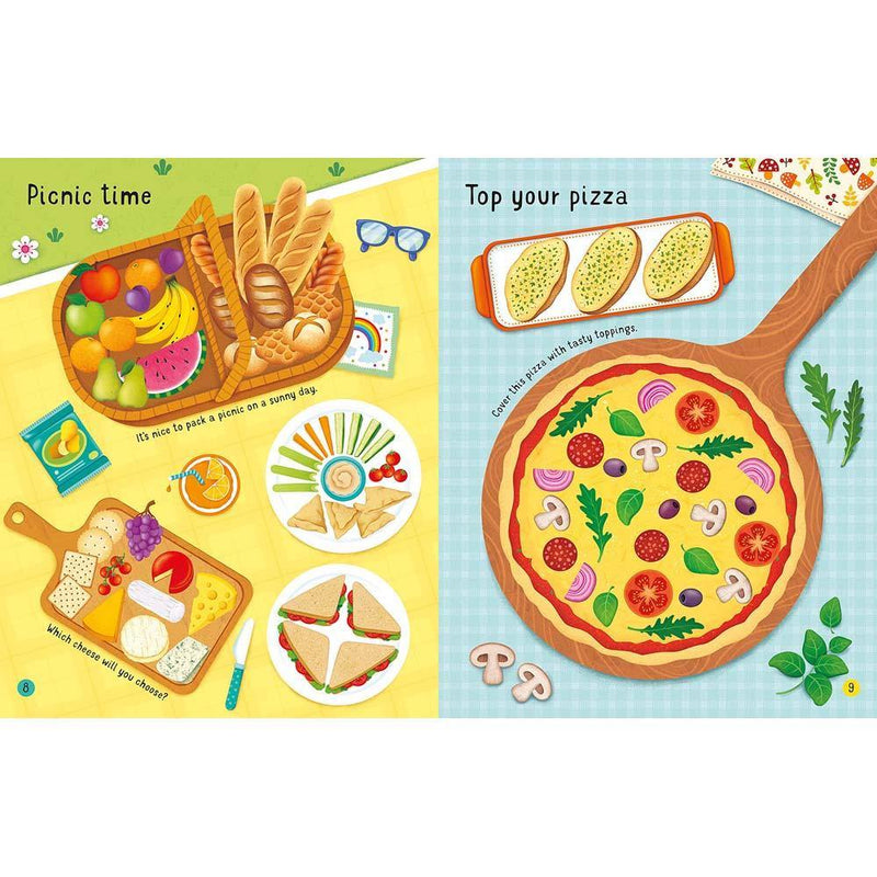 First Sticker Book Mealtime Usborne