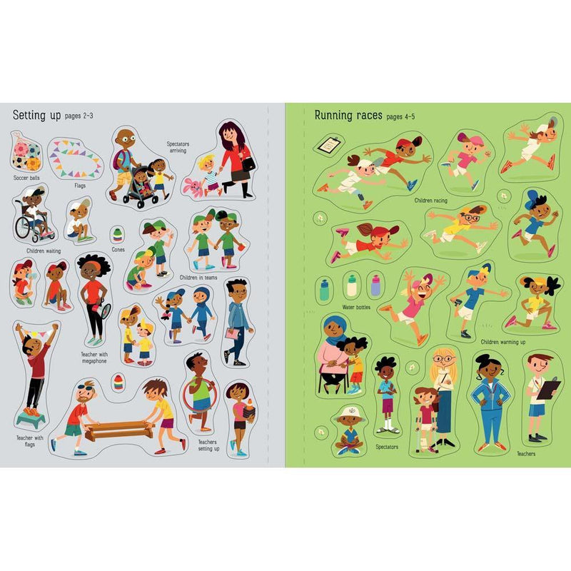 First Sticker Book Sports Day Usborne