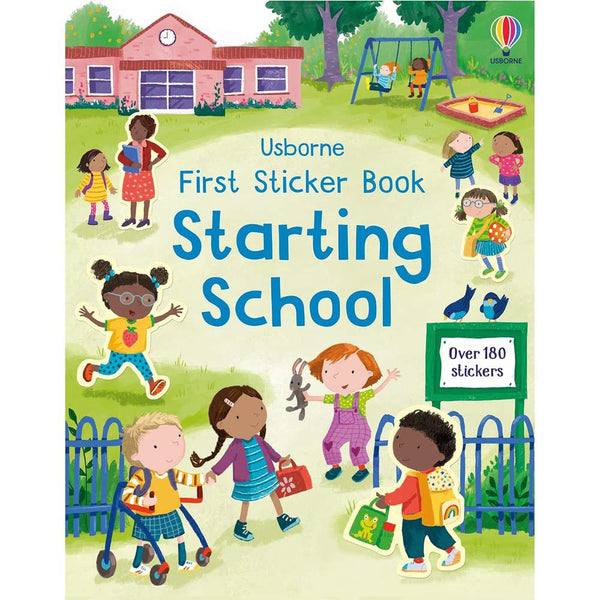 First Sticker Book Starting School (Usborne) (Holly Bathie)-Activity: 繪畫貼紙 Drawing & Sticker-買書書 BuyBookBook