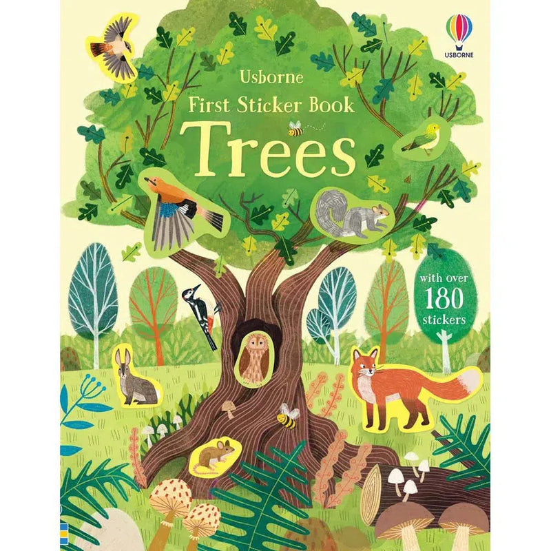 First Sticker Book Trees (Usborne) (Jane Bingham)-Activity: 繪畫貼紙 Drawing & Sticker-買書書 BuyBookBook