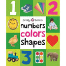 First 100 - Numbers Colors Shapes (Padded) (Board Book) Priddy