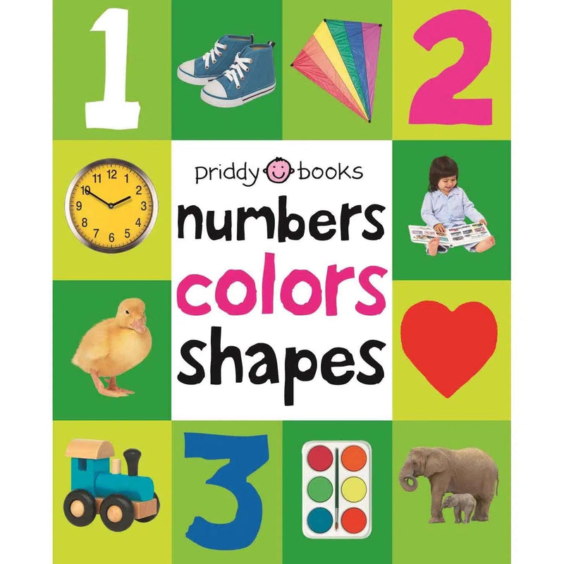 First 100 - Numbers Colors Shapes (Padded) (Board Book) Priddy