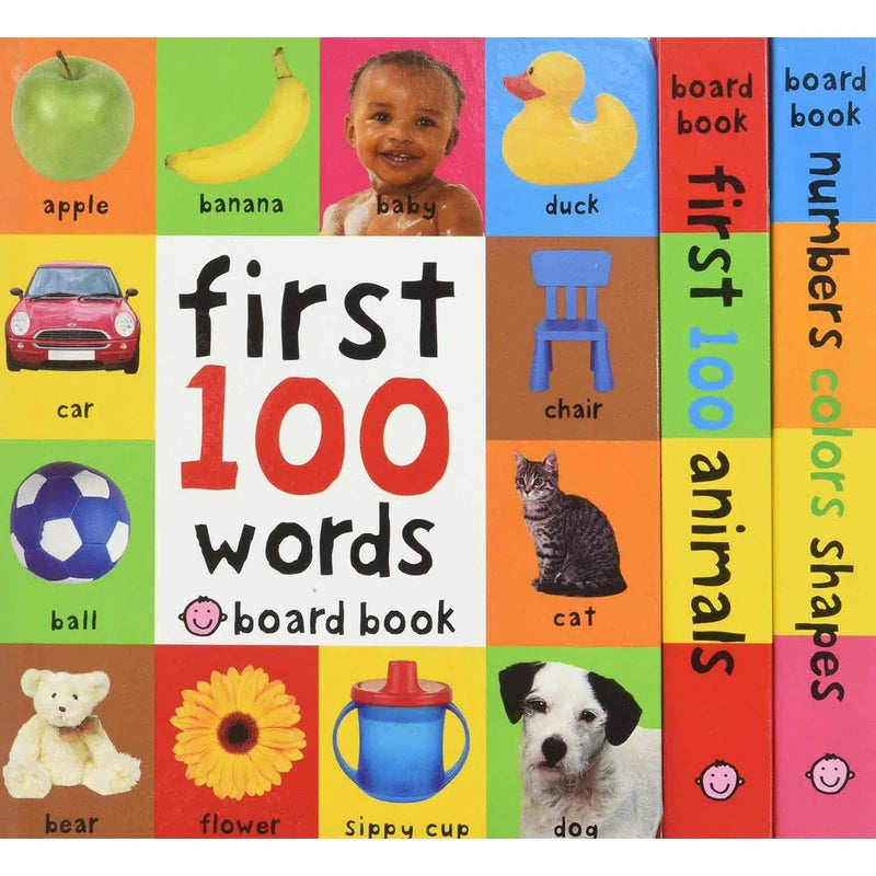 First 100 Board Book Collection (3 Board Book) Priddy