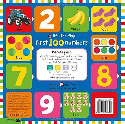 First 100 Lift-the-Flap - Numbers (Board Book) Priddy