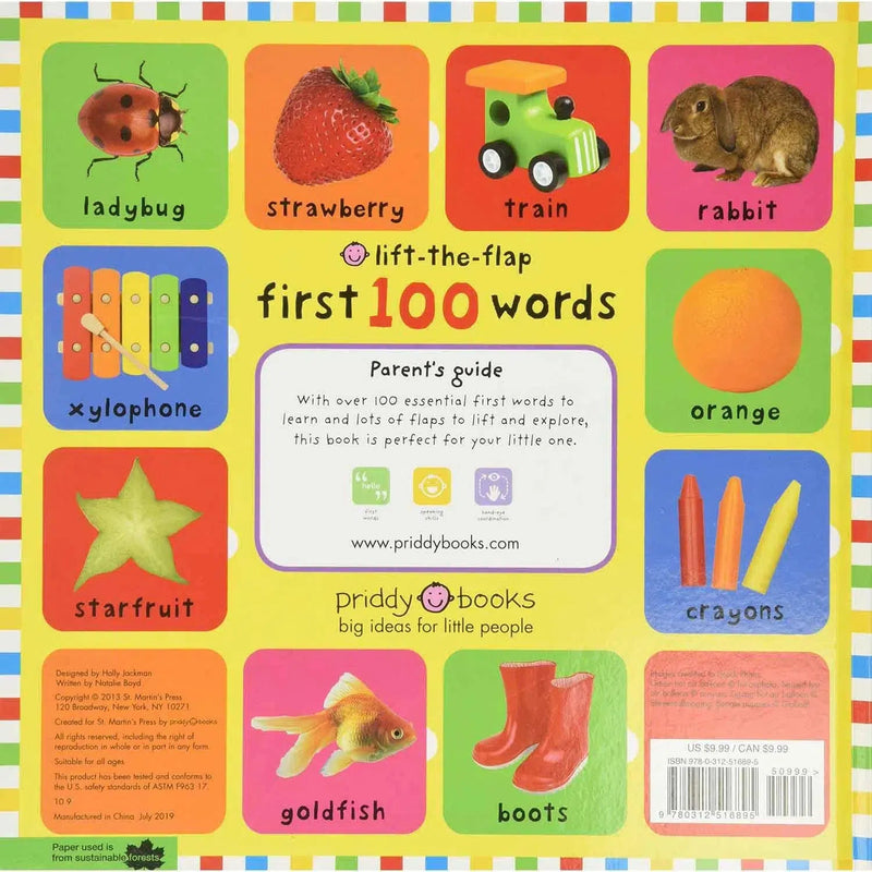 First 100 Lift-the-Flap - Words (Board Book) Priddy