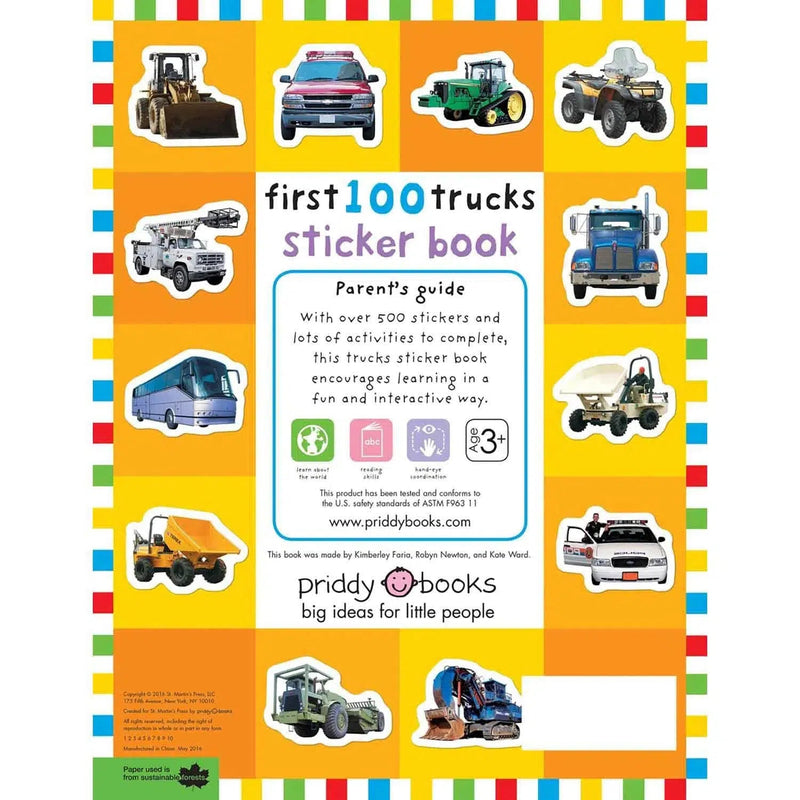 First 100 Stickers - Trucks and Things That Go (Paperback) Priddy