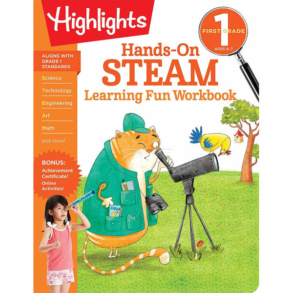 First Grade Hands-On STEAM Learning Fun Workbook-Nonfiction: 科學科技 Science & Technology-買書書 BuyBookBook