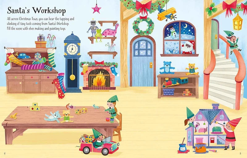 First Sticker Book Christmas (Alice Beecham) (With over 150 stickers)-Activity: 繪畫貼紙 Drawing & Sticker-買書書 BuyBookBook