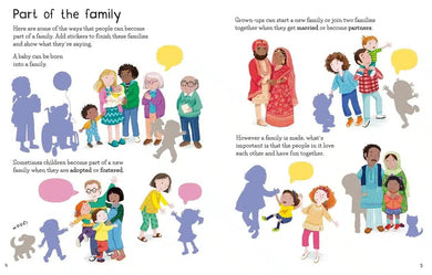 First Sticker Book Families-Activity: 繪畫貼紙 Drawing & Sticker-買書書 BuyBookBook