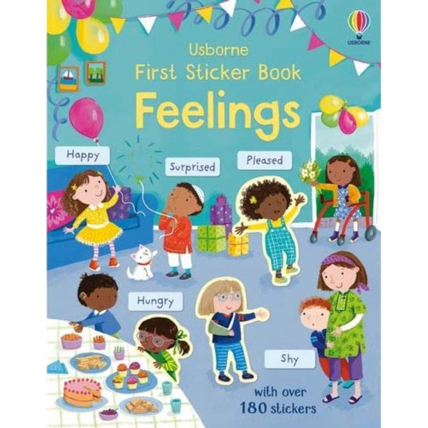 First Sticker Book Feelings (Holly Bathie) (with over 180 stickers)-Activity: 繪畫貼紙 Drawing & Sticker-買書書 BuyBookBook