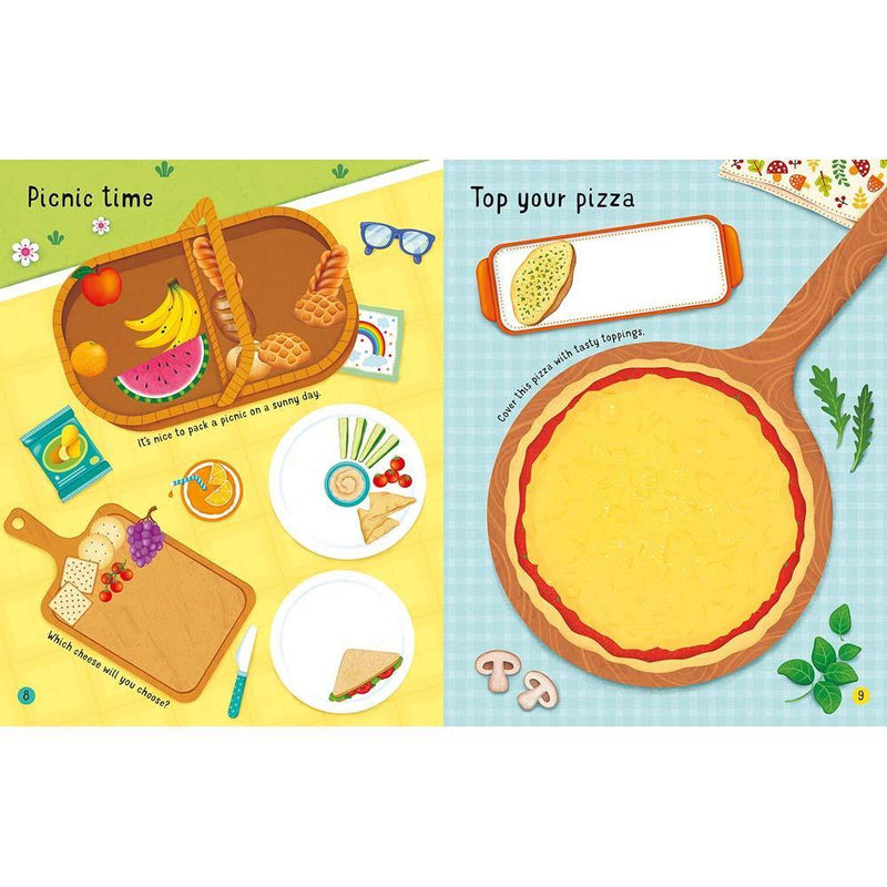 First Sticker Book Mealtime Usborne