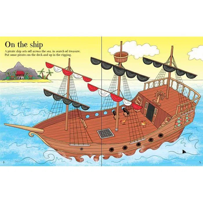 First Sticker Book Pirates Usborne