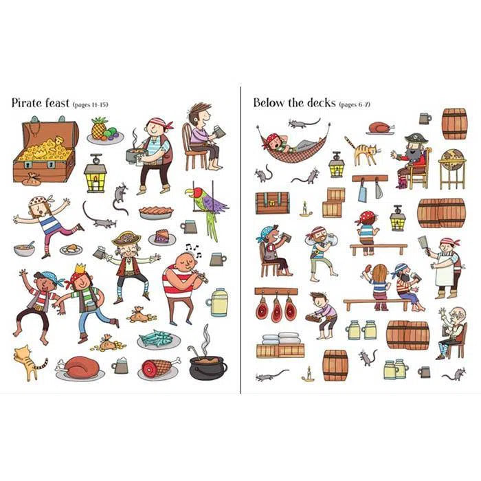 First Sticker Book Pirates Usborne