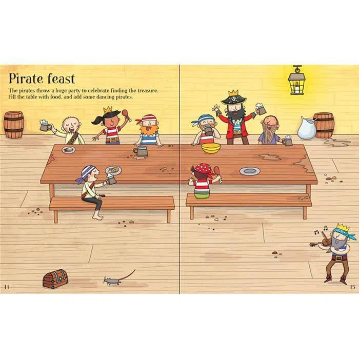 First Sticker Book Pirates Usborne