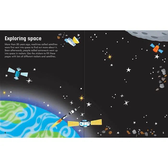 First Sticker Book Space Usborne