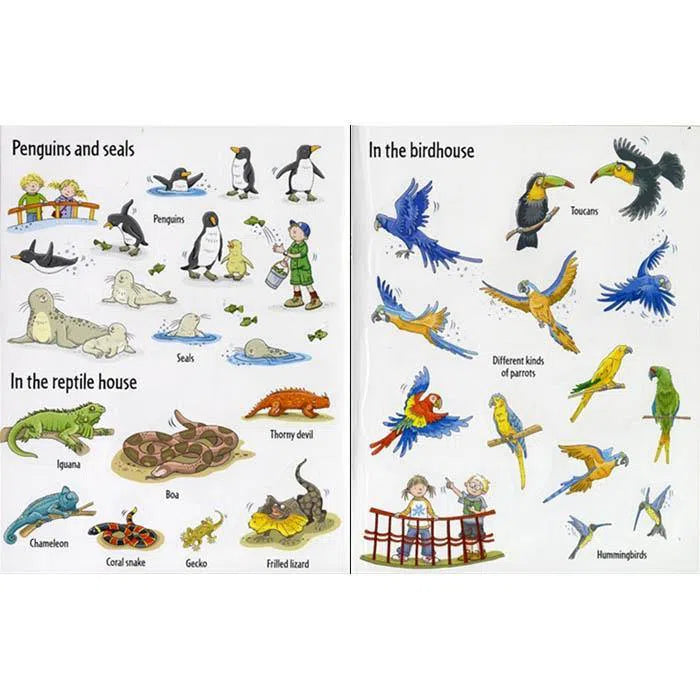 First Sticker Book Zoo Usborne