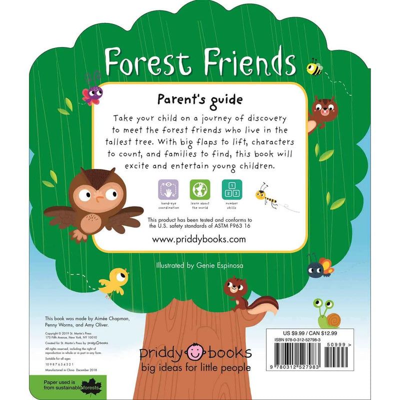 Forest Friends (A lift-and-learn book) (Board Book) Priddy