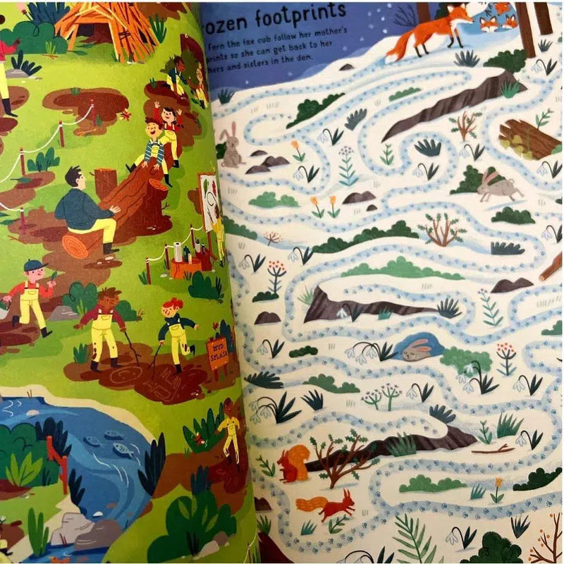 Forest Maze  (Usborne Book and Jigsaw) (300 pcs) - 買書書 BuyBookBook