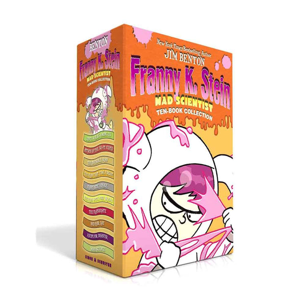 Franny K. Stein, Mad Scientist Ten-Book Collection Box Set (Jim Benton)-Fiction: 劇情故事 General-買書書 BuyBookBook