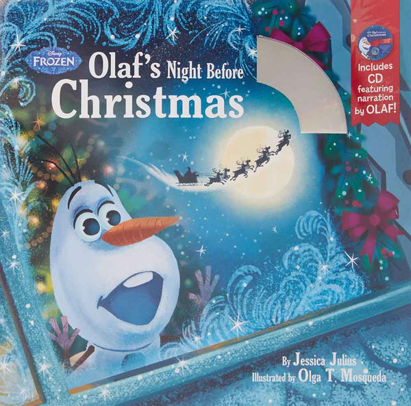 Frozen Olaf's Night Before Christmas Book & CD (Disney) - 買書書 BuyBookBook