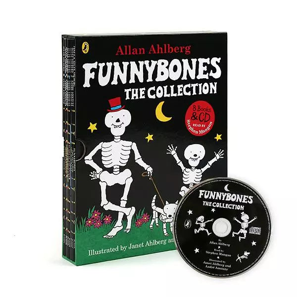 Funny Bones Book and Audio Collection (8 Books & CD) ( Allan Ahlberg)-Fiction: 兒童繪本 Picture Books-買書書 BuyBookBook