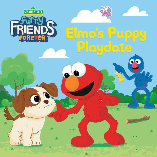 Furry Friends Forever: Elmo's Puppy Playdate (Sesame Street)-Children’s / Teenage fiction: General and modern fiction-買書書 BuyBookBook