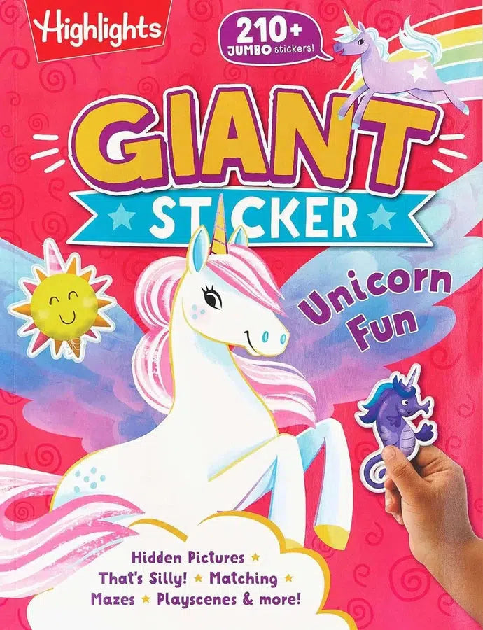 Giant Sticker Unicorn Fun-Children’s interactive and activity books and kits-買書書 BuyBookBook