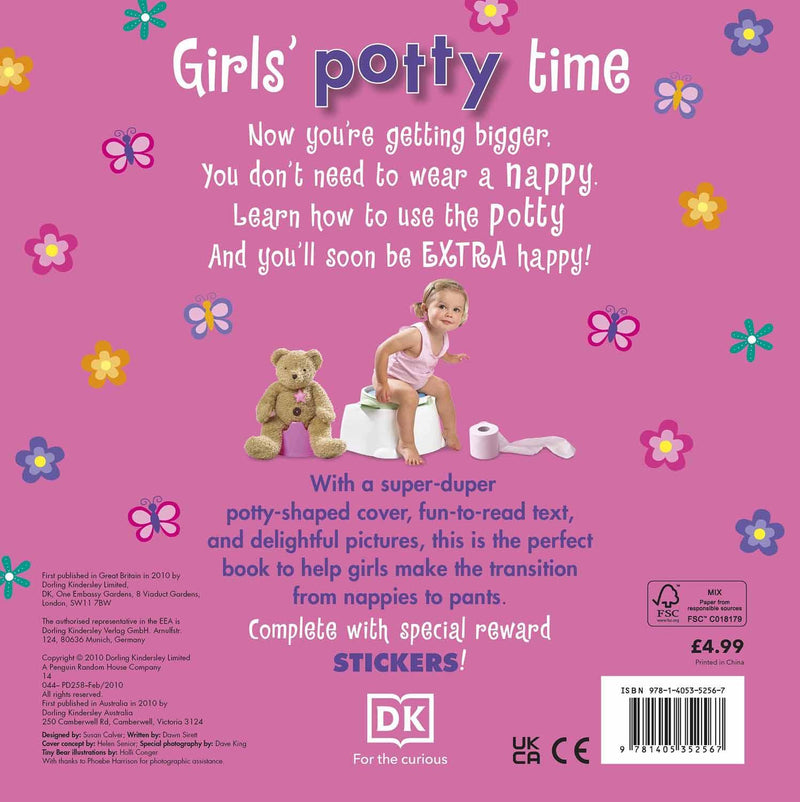 Girls' Potty Time (Board Book) DK UK