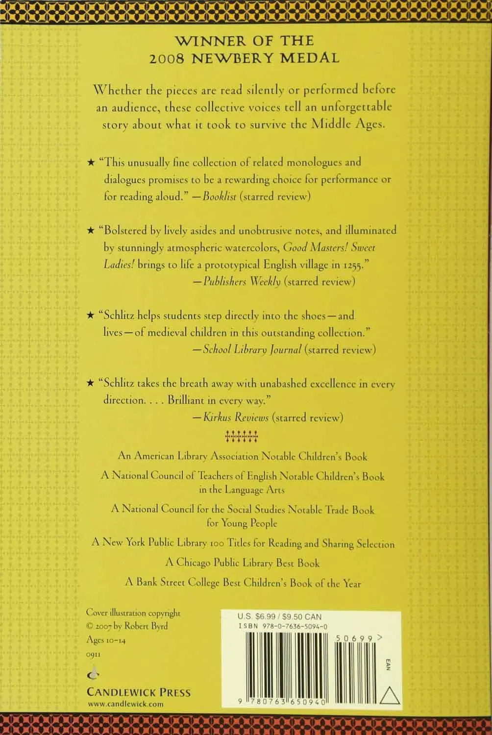 Good Masters! Sweet Ladies! Candlewick Press