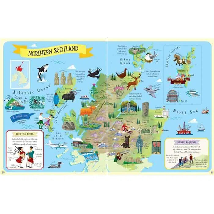 Great Britain and Ireland Atlas (Usborne Book and Jigsaw) (300 pcs) Usborne