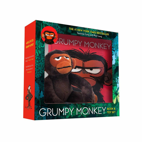 Grumpy Monkey Book and Toy Set-Children’s / Teenage fiction: General and modern fiction-買書書 BuyBookBook