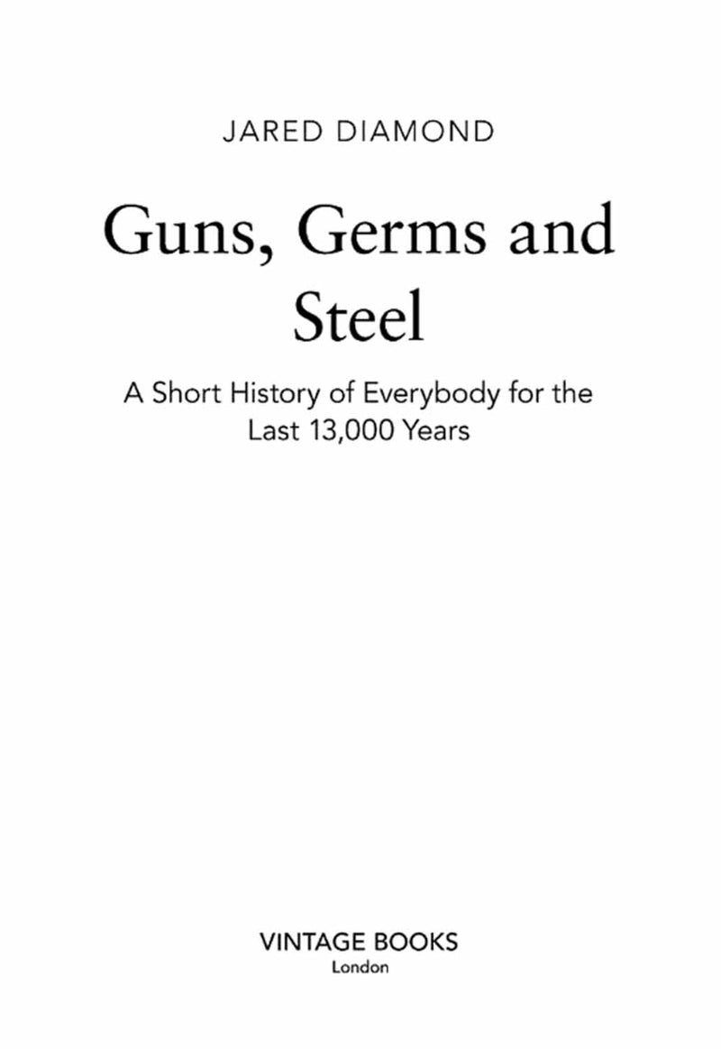 Guns, Germs and Steel: A short history of everybody for the last 13,000 years-Nonfiction: 常識通識 General Knowledge-買書書 BuyBookBook
