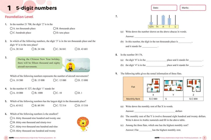 HOTQ Primary Mathematics High Order Thinking Questions-Supplemental: 數學科 Math-買書書 BuyBookBook