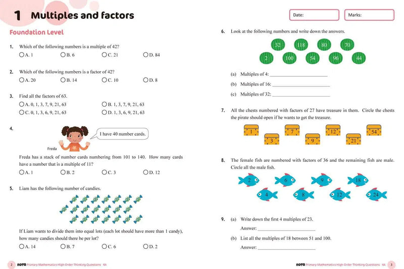 HOTQ Primary Mathematics High Order Thinking Questions-Supplemental: 數學科 Math-買書書 BuyBookBook