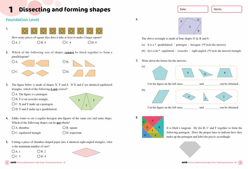 HOTQ Primary Mathematics High Order Thinking Questions-Supplemental: 數學科 Math-買書書 BuyBookBook