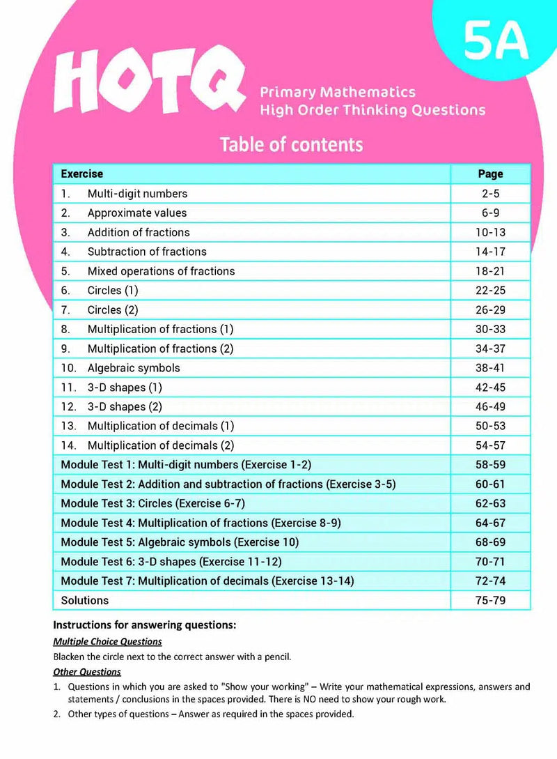 HOTQ Primary Mathematics High Order Thinking Questions-Supplemental: 數學科 Math-買書書 BuyBookBook