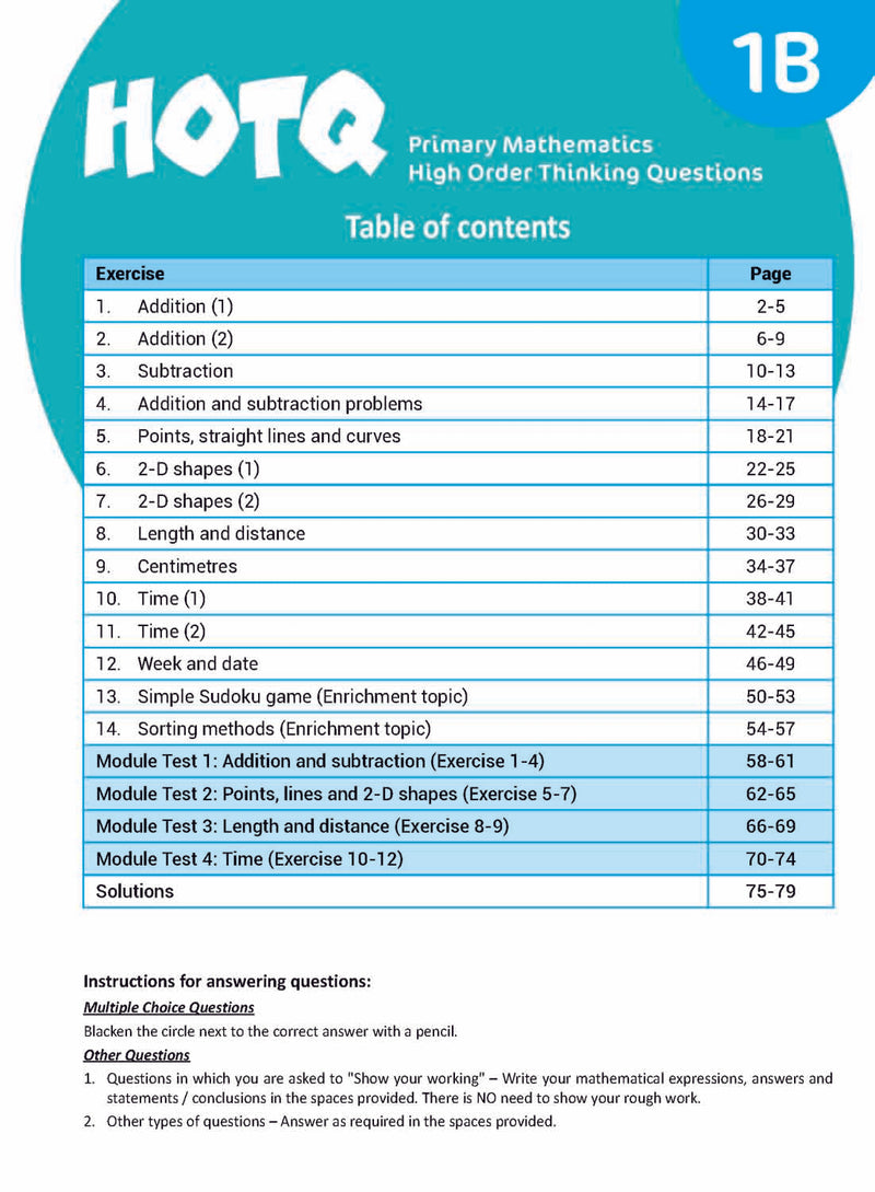 HOTQ Primary Mathematics High Order Thinking Questions-Supplemental: 數學科 Math-買書書 BuyBookBook