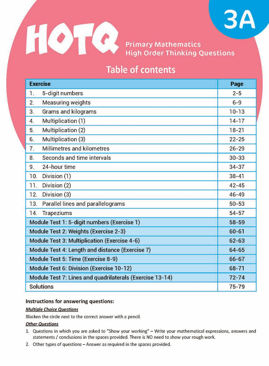 HOTQ Primary Mathematics High Order Thinking Questions-Supplemental: 數學科 Math-買書書 BuyBookBook
