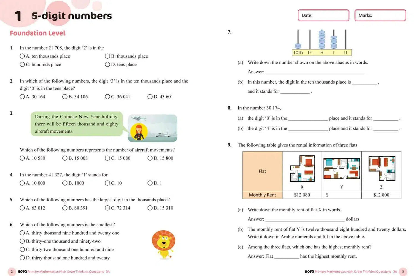 HOTQ Primary Mathematics High Order Thinking Questions-Supplemental: 數學科 Math-買書書 BuyBookBook