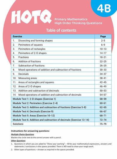 HOTQ Primary Mathematics High Order Thinking Questions-Supplemental: 數學科 Math-買書書 BuyBookBook