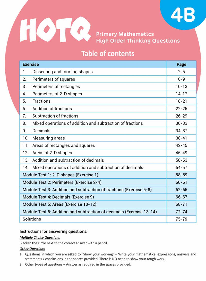 HOTQ Primary Mathematics High Order Thinking Questions-Supplemental: 數學科 Math-買書書 BuyBookBook