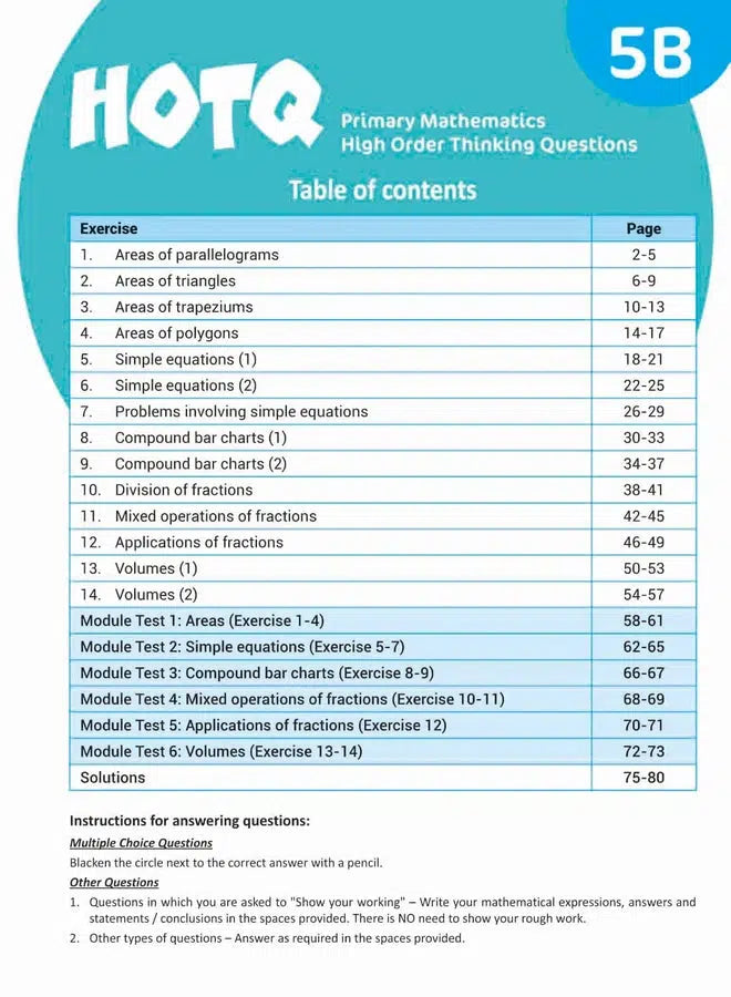 HOTQ Primary Mathematics High Order Thinking Questions-Supplemental: 數學科 Math-買書書 BuyBookBook