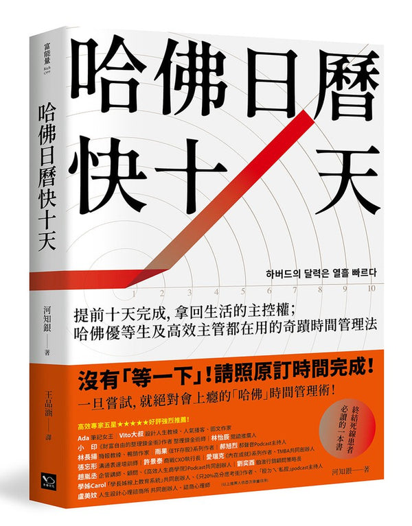 哈佛日曆快十天：提前十天完成，拿回生活的主控權；哈佛優等生及高效主管都在用的奇蹟時間管理法-非故事: 參考百科 Reference & Encyclopedia-買書書 BuyBookBook