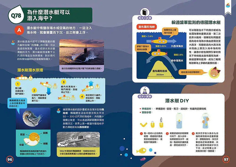 海洋100問：最強圖解X超酷實驗 破解一百個不可思議的大海祕密-非故事: 天文地理 Space & Geography-買書書 BuyBookBook