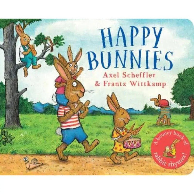 Happy Bunnies (A bouncy book of bunny rhymes) (Frantz Wittkamp)-Fiction: 兒童繪本 Picture Books-買書書 BuyBookBook